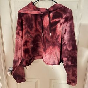 Red and pink tie-dye